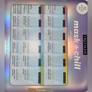 Freeman Limited Edition Mask & Chill Self Care Skincare Facial Mask Set 12